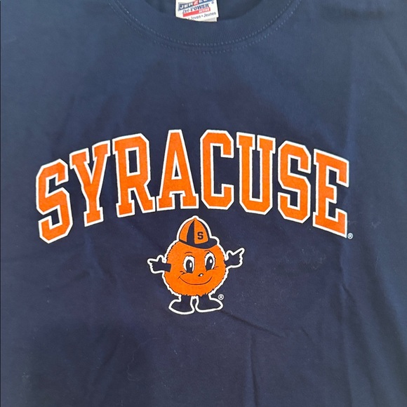 Jerzees Syracuse Orange  Kids T-Shirt - Dark Blue and Orange - Picture 3 of 7